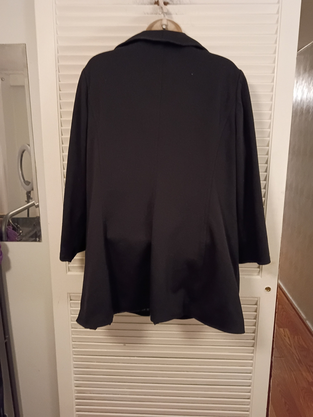 Calvin Klein Black Draped Waterfall Robe - Picture 5 of 7